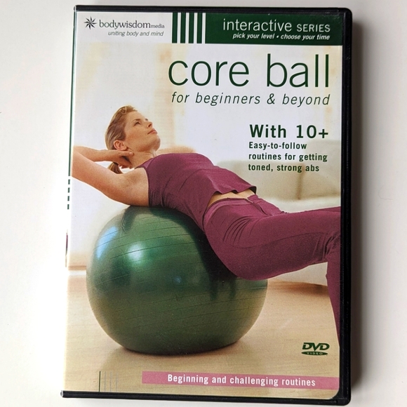 2/$15 Core Ball For Beginners & Beyond: Over 10 Routines DVD - Picture 1 of 4